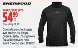 Canadian Tire Sherwood long-sleeve top with integrated neck guard offer