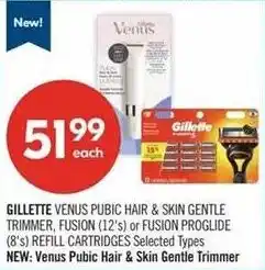 Shoppers Drug Mart Gillette Venus Pubic Hair & Skin Gentle Trimmer offer