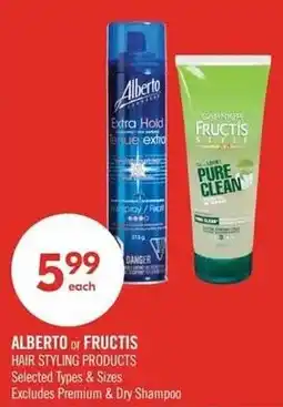 Shoppers Drug Mart Alberto or Fructis hair styling products offer