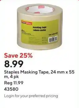 Staples Staples Masking Tape offer