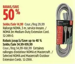 Canadian Tire Noma 3m medium-duty extension cord offer