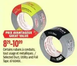 Canadian Tire Selected Duct Utility and Foil Tape offer