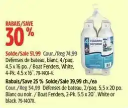 Canadian Tire Boat Fenders White offer