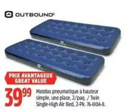 Canadian Tire Outbound twin single-high air bed offer