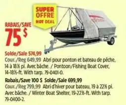 Canadian Tire Pontoon/Fishing Boat Cover offer