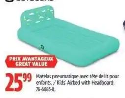 Canadian Tire Outbound Matelas pneumatique avec tête de lit pour enfants offer