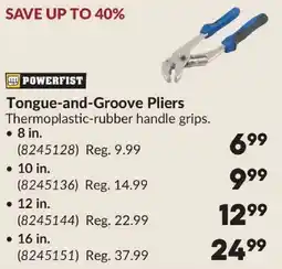 Princess Auto Powerfist pliers offer