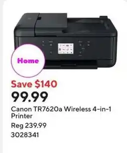 Staples Canon TR7620a Wireless 4-in-1 Printer offer