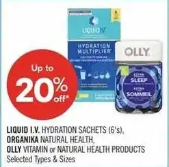 Shoppers Drug Mart Liquid I.V. Hydration Sachets offer