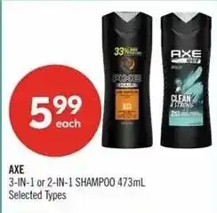 Shoppers Drug Mart Ax 3-in-1 or 2-in-1 shampoo offer