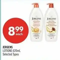 Shoppers Drug Mart Jergens lotions offer