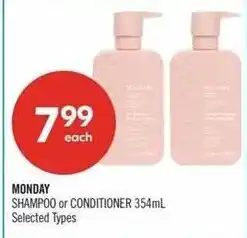 Shoppers Drug Mart Monday shampoo or conditioner offer