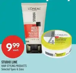 Shoppers Drug Mart L'oreal studio line hair styling products offer