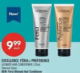 Shoppers Drug Mart L'oreal excellence féria or preference ultimate hair conditioner offer
