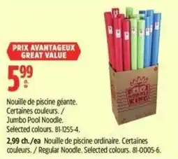 Canadian Tire Food King jumbo pool noodle offer