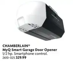 Home Hardware Chamberlain myq smart garage door opener offer