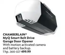 Home Hardware Chamberlain myq smart belt drive garage door opener offer