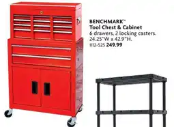 Home Hardware Benchmark tool chest & cabinet offer