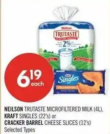 Shoppers Drug Mart Neilson trutaste microfiltered milk offer
