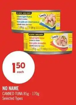 Shoppers Drug Mart No Name canned tuna offer