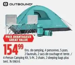 Canadian Tire Outbound 4-Person Camping Kit offer