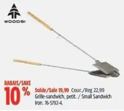 Canadian Tire Woods small sandwich iron offer