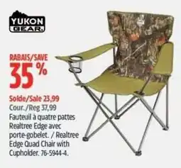 Canadian Tire Yukon Gear Realtree Edge Quad Chair with Cupholder offer
