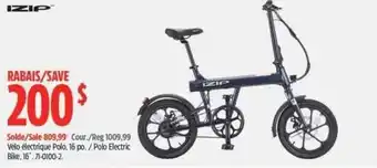 Canadian Tire Izip polo electric bike 16 offer