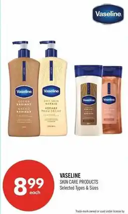 Shoppers Drug Mart Vaseline skin care products offer
