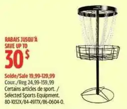 Canadian Tire Selected Sports Equipment offer