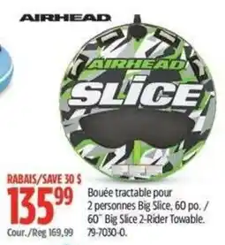 Canadian Tire Airhead big slice 2-rider towable offer
