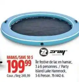 Canadian Tire Zray party island lake hammock offer