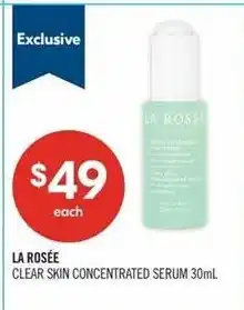 Shoppers Drug Mart La rosée clear skin concentrated serum offer