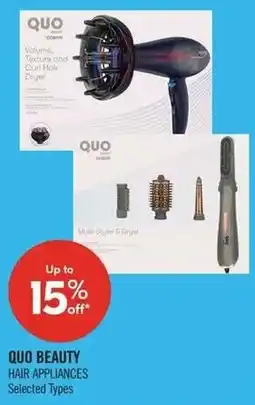 Shoppers Drug Mart Quo beauty hair appliances offer