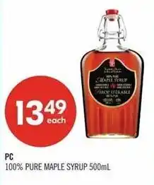 Shoppers Drug Mart PC 100% Pure Maple Syrup offer
