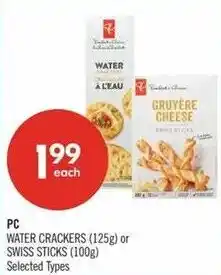 Shoppers Drug Mart PC water crackers or swiss sticks offer
