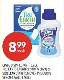 Shoppers Drug Mart Lysol disinfectant tru earth laundry strips oxiclean stain remover products offer