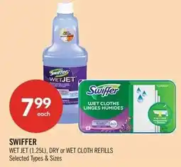 Shoppers Drug Mart Swiffer wet jet, dry or wet cloth refills offer