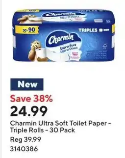 Staples Charmin ultra soft toilet paper offer