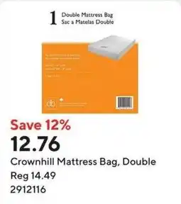 Staples Crownhill mattress bag double offer