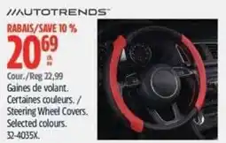 Canadian Tire Autotrends steering wheel covers offer