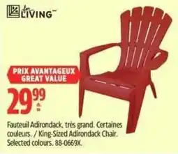Canadian Tire for living king-sized adirondack chair offer