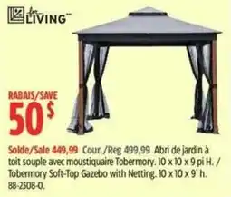 Canadian Tire In Living Tobermory Soft-Top Gazebo with Netting offer