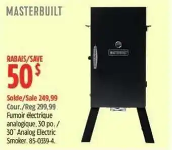Canadian Tire Masterbuilt 30" Analog Electric Smoker offer