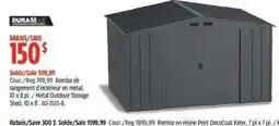Canadian Tire DuraMax metal outdoor storage shed offer