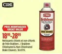Canadian Tire CRC Brakleen brake parts cleaner offer