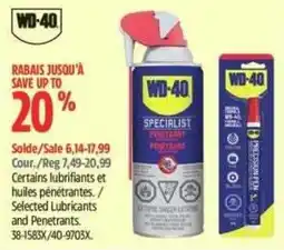 Canadian Tire Wd-40 specialist penetrant offer