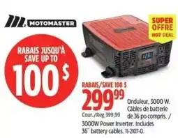Canadian Tire Motomaster 3000W Power Inverter offer