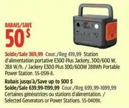 Canadian Tire Jackery E300 Plus 300/600W 288Wh Portable Power Station offer