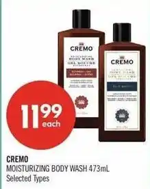 Shoppers Drug Mart Cremo moisturizing body wash offer
